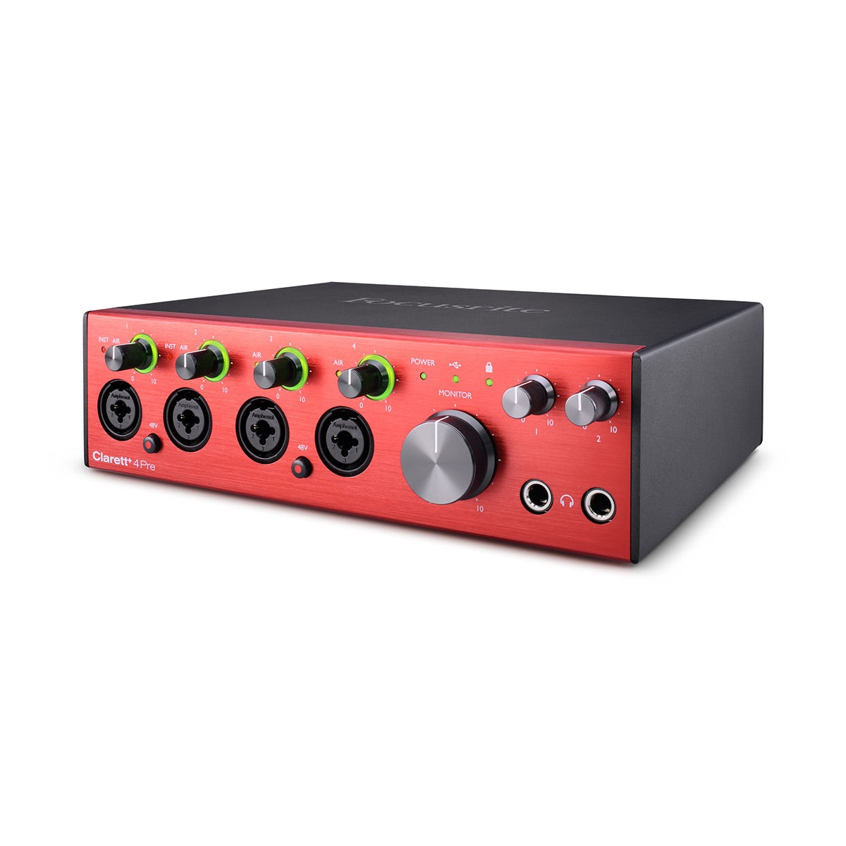 Focusrite Clarett+ 4Pre - USB-C Audio Interface with 18-in/8-out, right