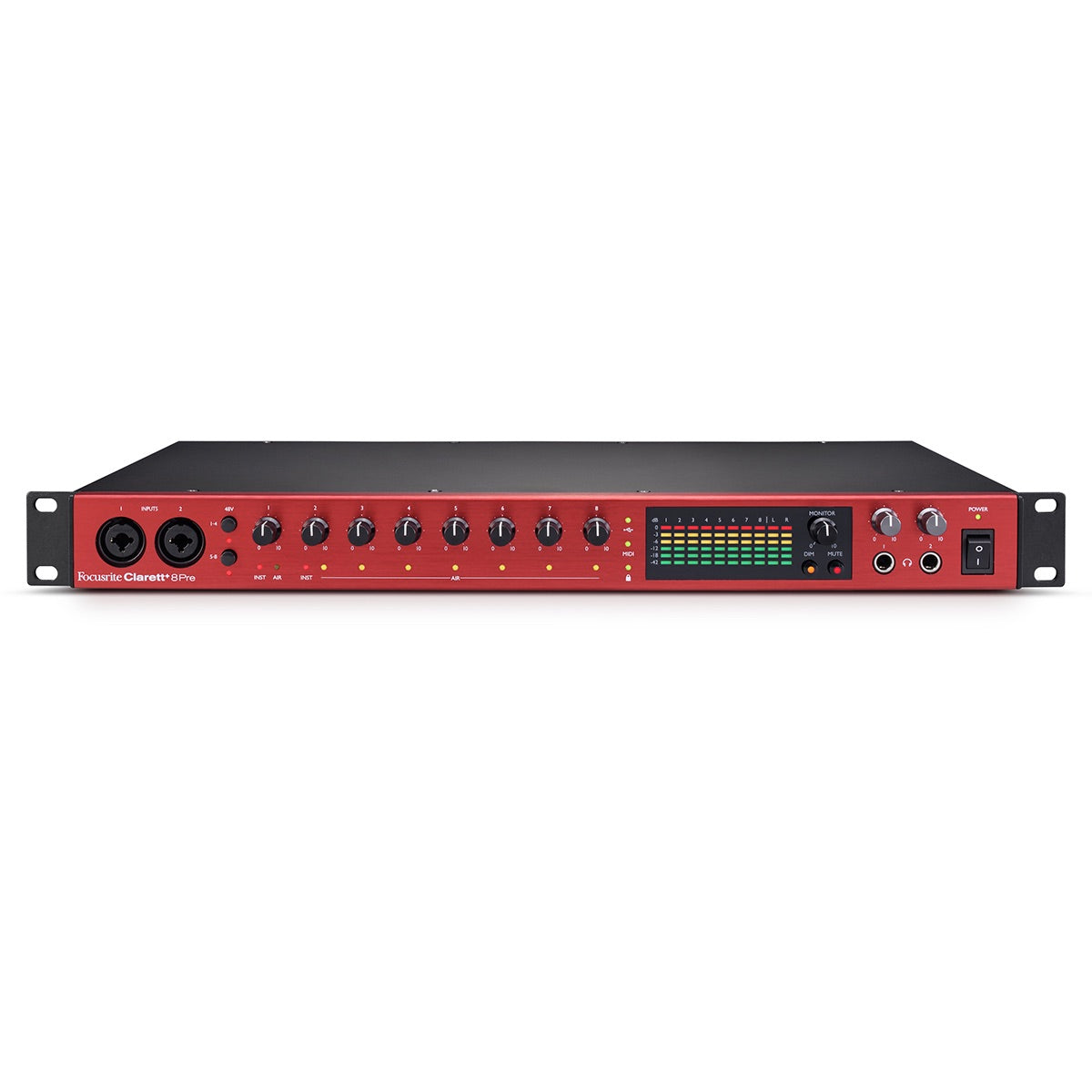 Focusrite Clarett+ 8Pre - USB-C Audio Interface with 18-in/20-out