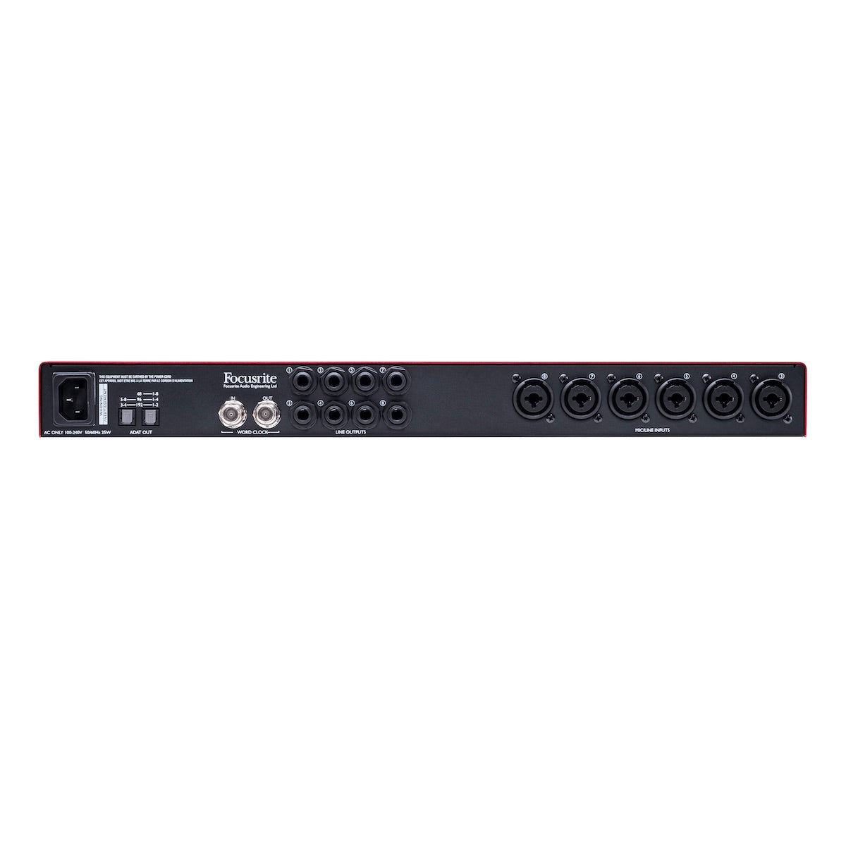 Focusrite Scarlett OctoPre - 8-channel Microphone Preamp with ADAT, rear