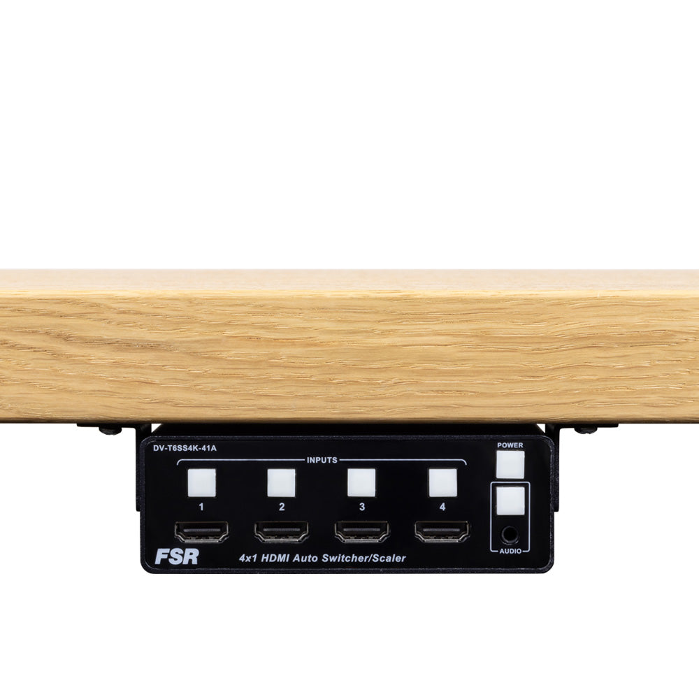 FSR DV-T6SS4K-41A - 4x1 Presentation Scaling Switcher, under table mount
