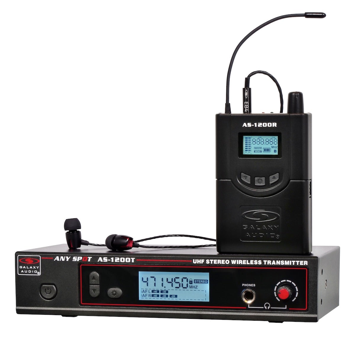 Galaxy Audio AS-1200-4 - Wireless In-Ear Monitor System, Band Pack