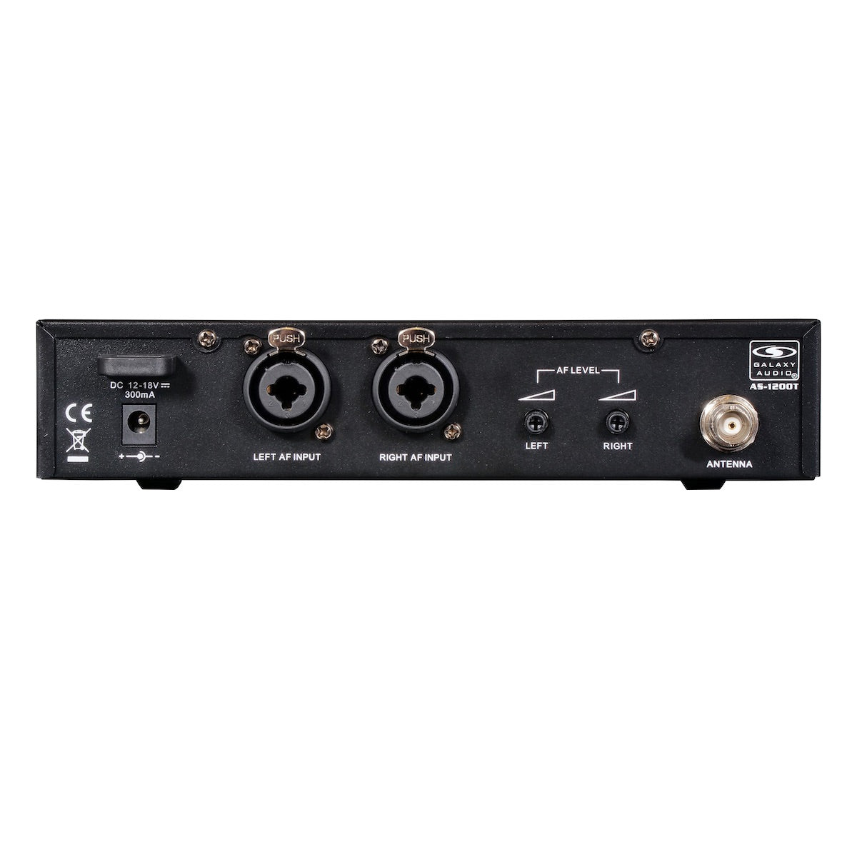 Galaxy Audio AS-1200t, transmitter rear