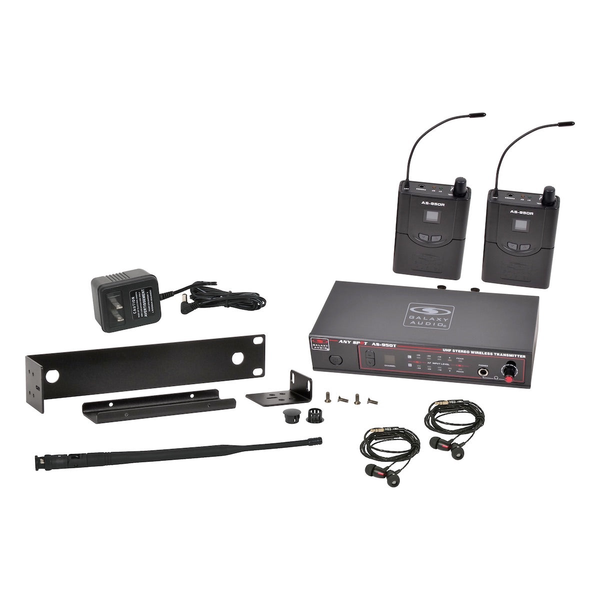 Galaxy Audio AS-950-2 - Wireless In-Ear Monitor System, Twin Pack
