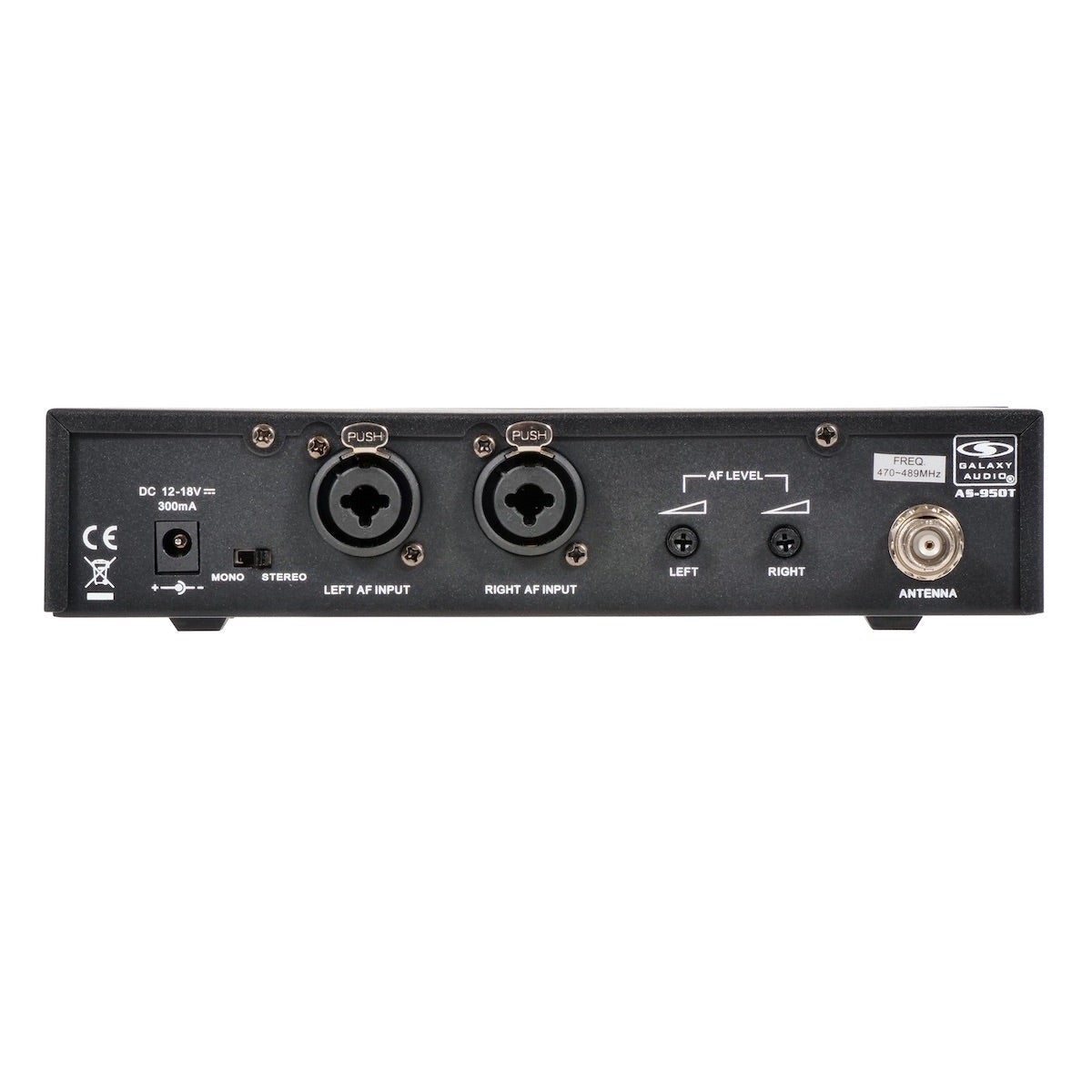 Galaxy Audio AS-950t, Wireless Transmitter, rear