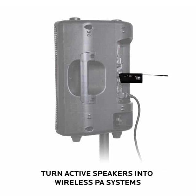 Galaxy Audio GTU - UHF Dual Channel Portable Wireless Mic System, turns active speakers into wireless PA Systems