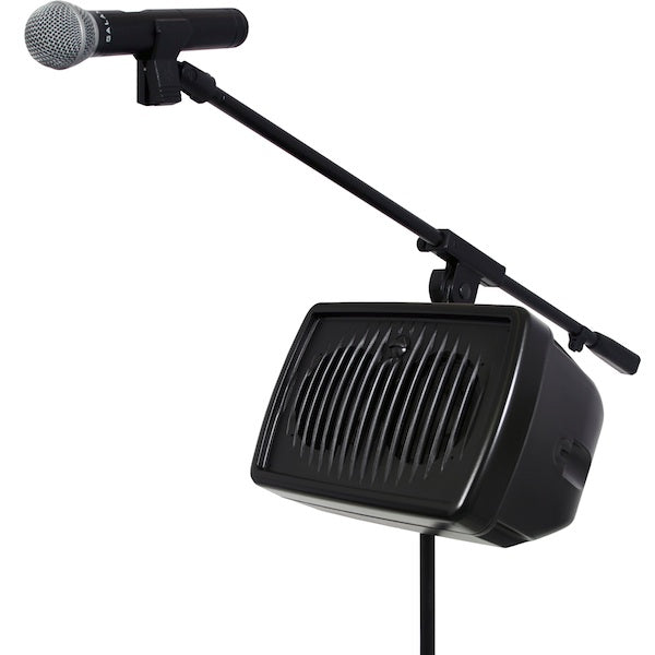 Galaxy Audio Hot Spot 7 (HS7) Personal Monitor, shown with mic and boom