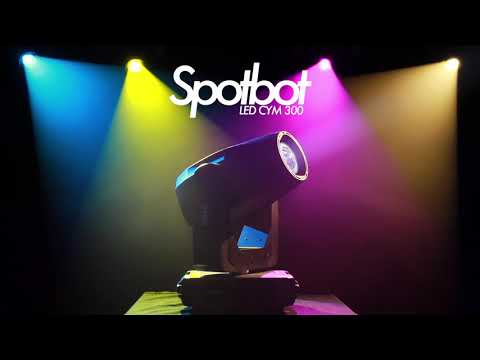 Mega-Lite Spotbot LED CYM 300 - LED Moving Head Spot Light, YouTube video
