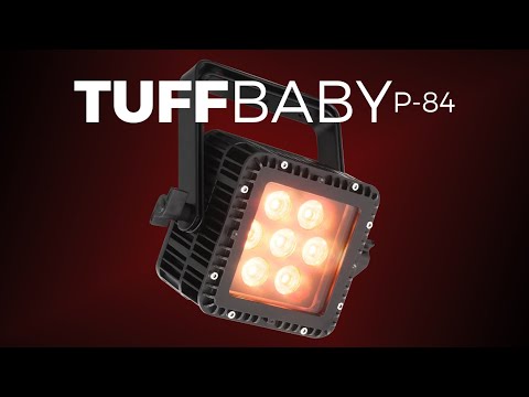 Mega-Lite Tuff Baby P84 - IP65 Compact LED Wash Light, YouTube video