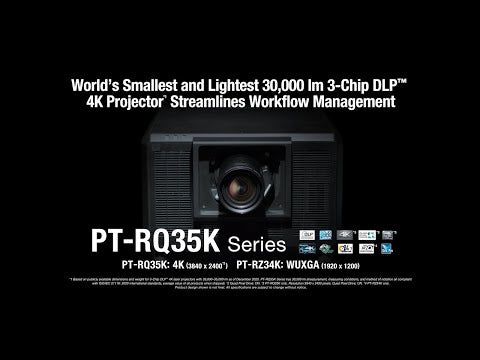 Panasonic PT-RQ35KU Series 3-Chip DLP 4K Laser Projectors, YouTube video