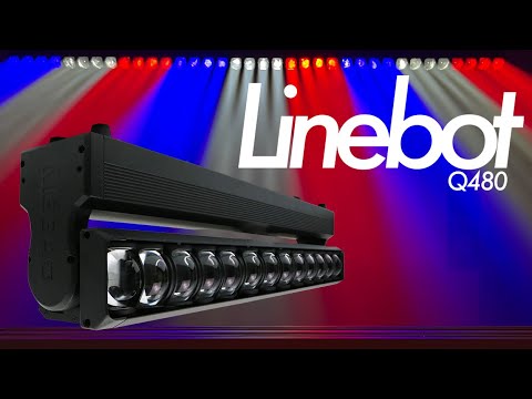 Mega-Lite Linebot Q480 - Moving LED Linear Wash Light, YouTube video