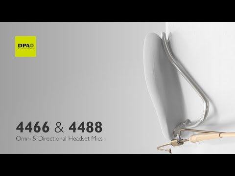 DPA 4466 & 4488 CORE Directional Headset Mics, YouTube video