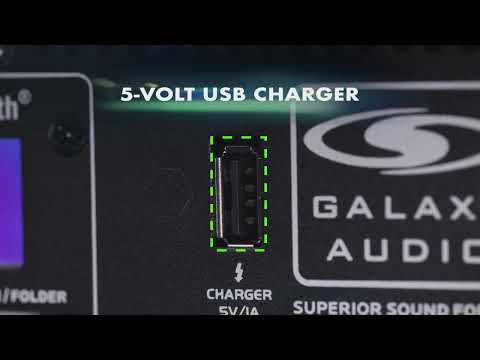 Galaxy Audio TQ8X - Rechargeable Portable PA Speaker System, YouTube video