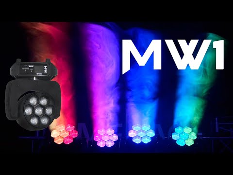 Mega-Lite M-Series MW1 - LED Moving Head Wash Light with Pixel Control, YouTube video