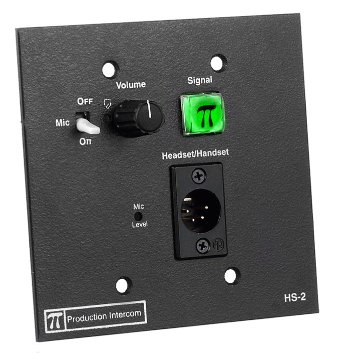 Pro Intercom HS2 - Flush Mount Headset Station