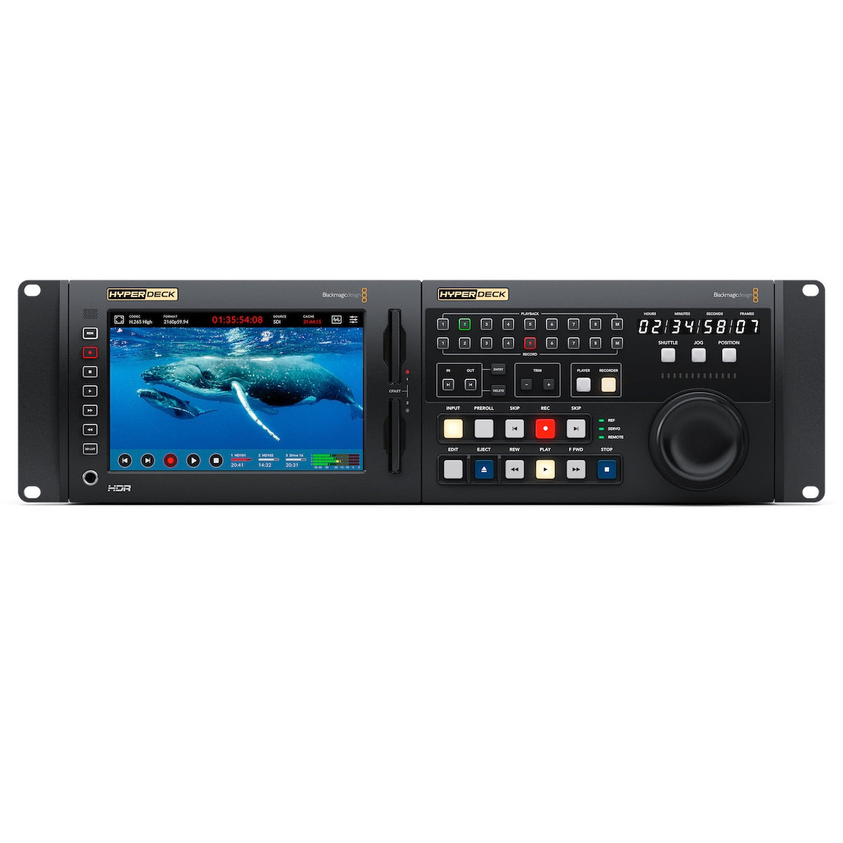 Blackmagic HyperDeck Extreme 4K HDR, front pair