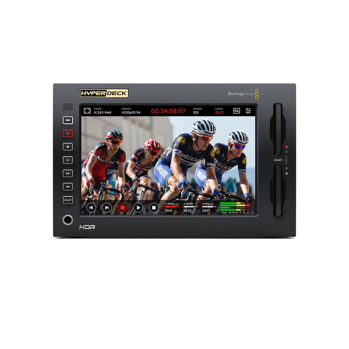 Blackmagic HyperDeck Extreme 8K HDR, front