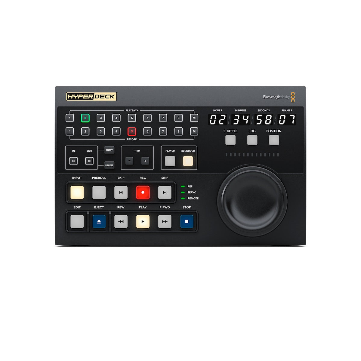 Blackmagic HyperDeck Extreme Control, front