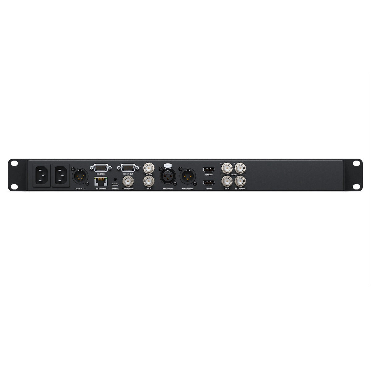 Blackmagic HyperDeck Studio 4K Pro, rear