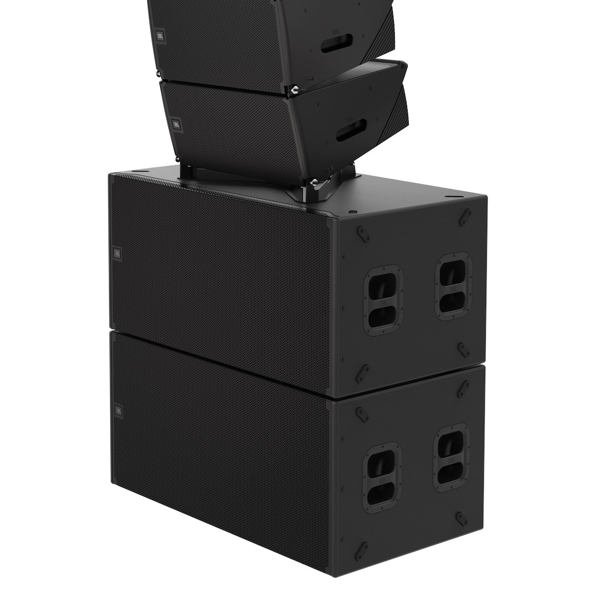 JBL SRX928S - Dual 18-inch Powered Subwoofer, 2 speaker 2 sub ground stack configuration