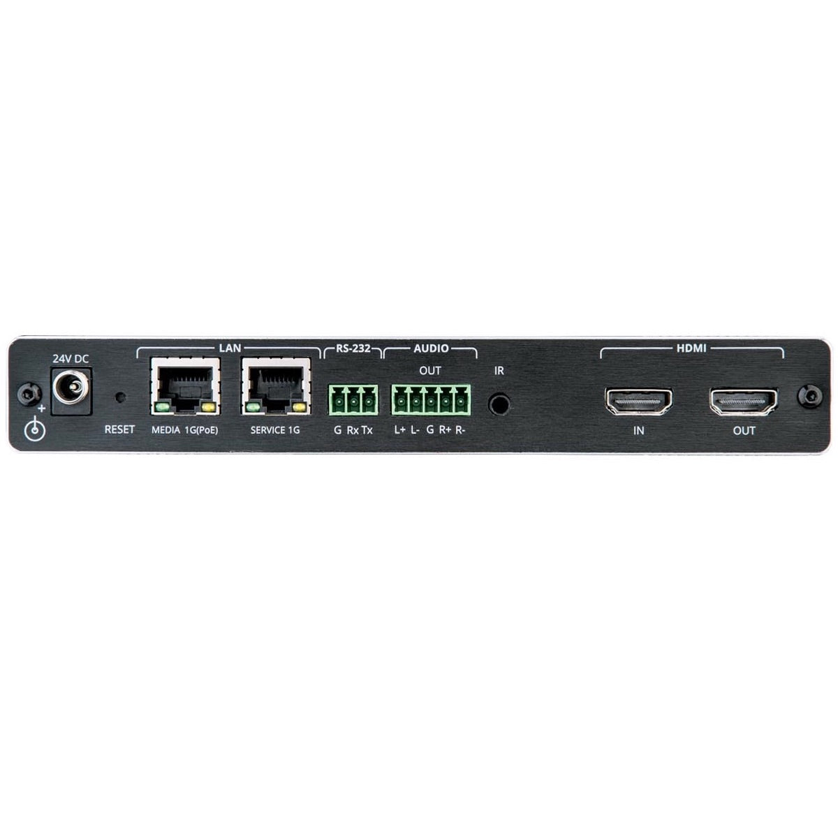 Kramer KDS-DEC7 - AVoIP Decoder for Streaming 4K60 over 1G Networks, rear