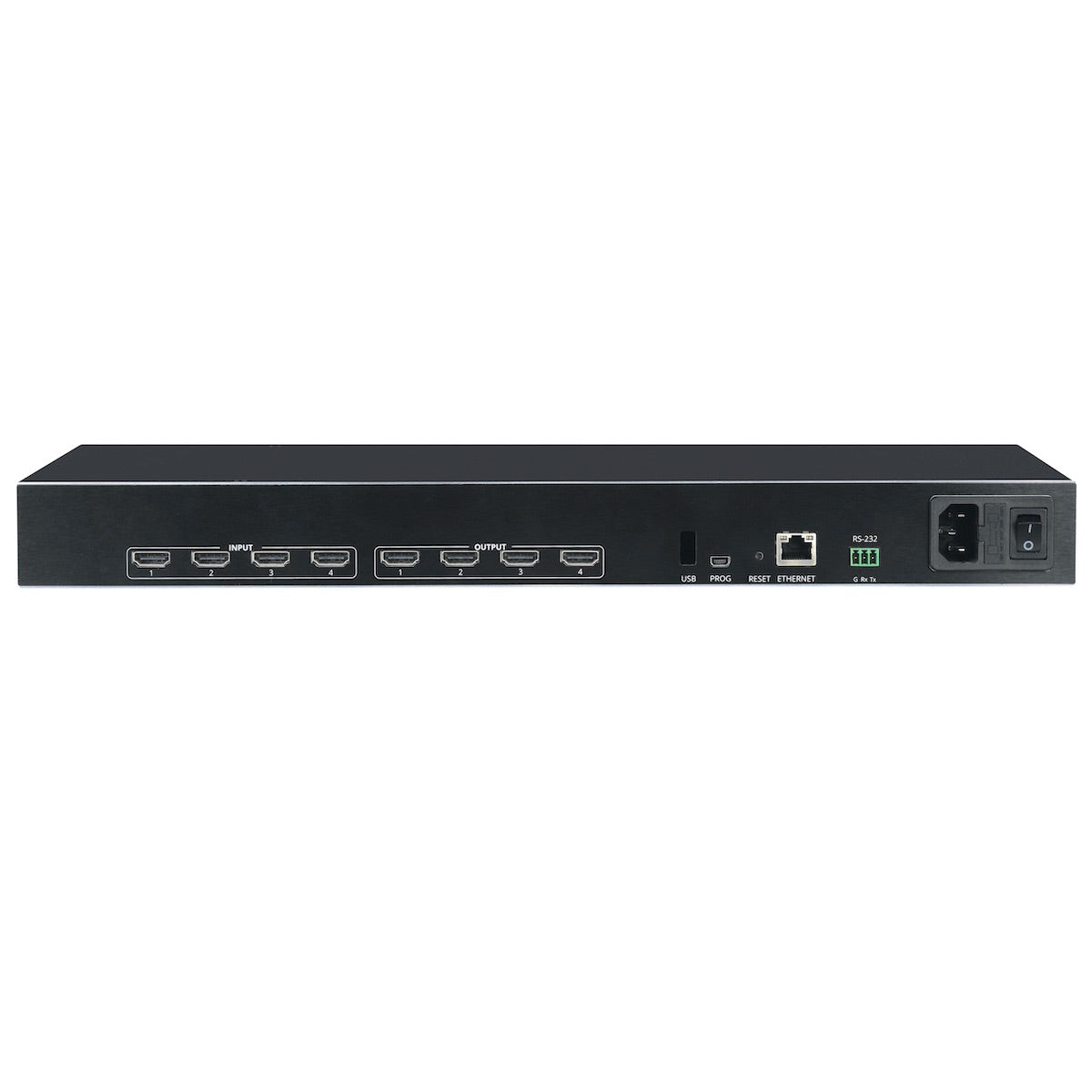 Kramer VS-44H2 - 4x4 4K HDMI Matrix Switcher, rear