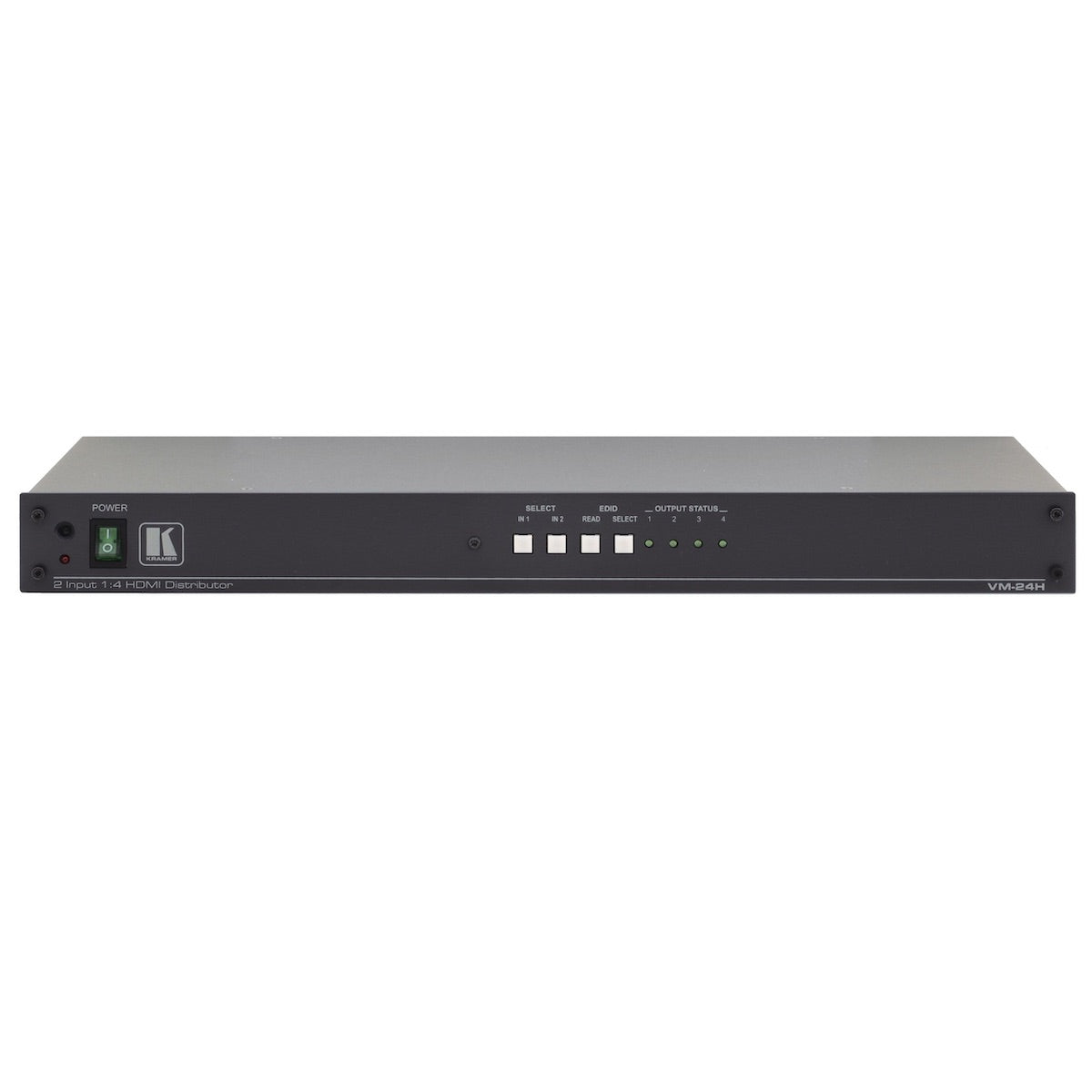 Kramer VM-24H - 2x1:4 HDMI Distribution Amplifier, front