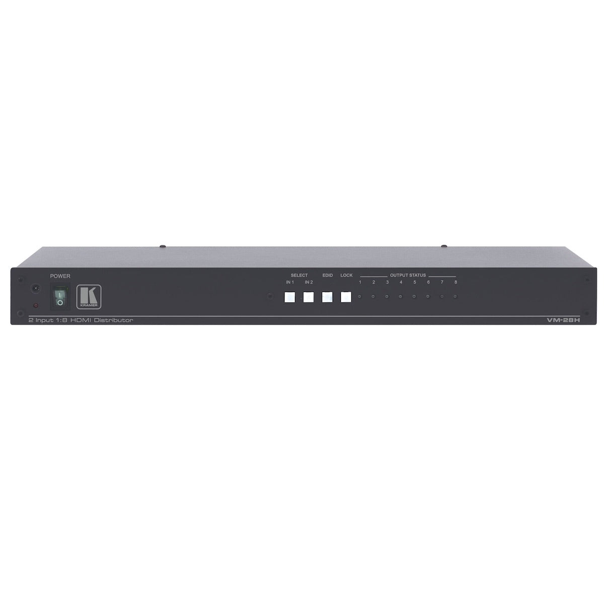 Kramer VM-28H - 2x1:8 HDMI Distribution Amplifier, front