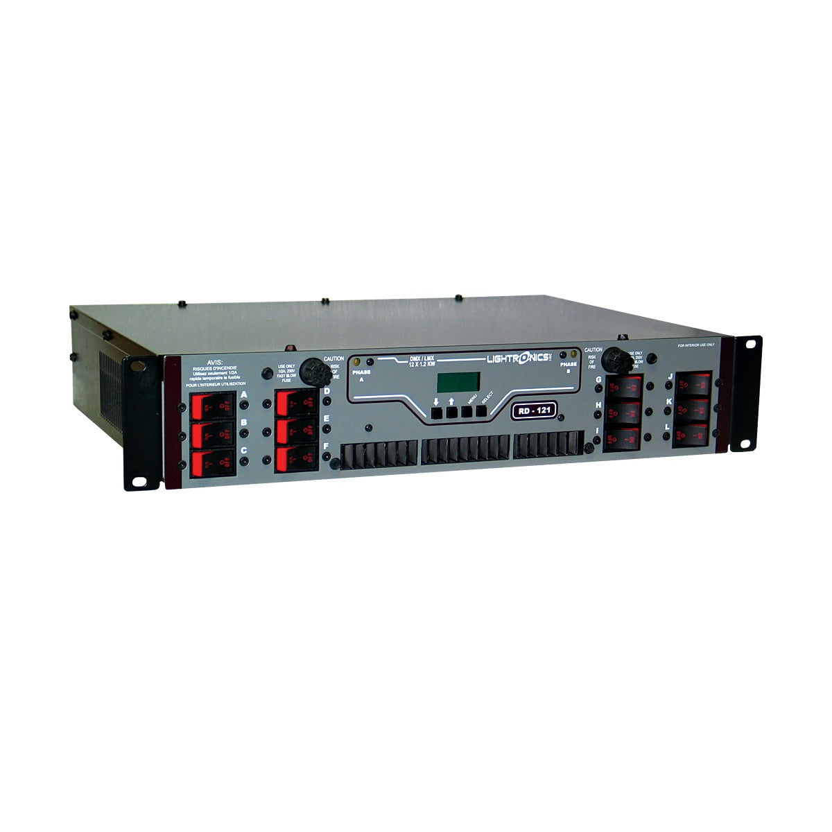 Lightronics RD121 Rack Mount Dimmer, RD Series