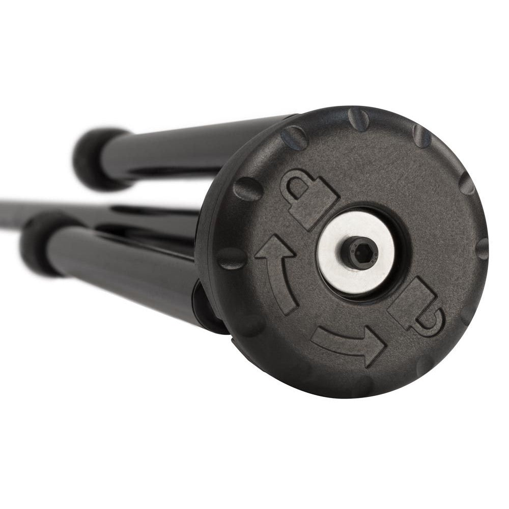 Ultimate Support LIVE-MC-66B - One Hand Microphone Stand, Tripod Base, base lock closeup