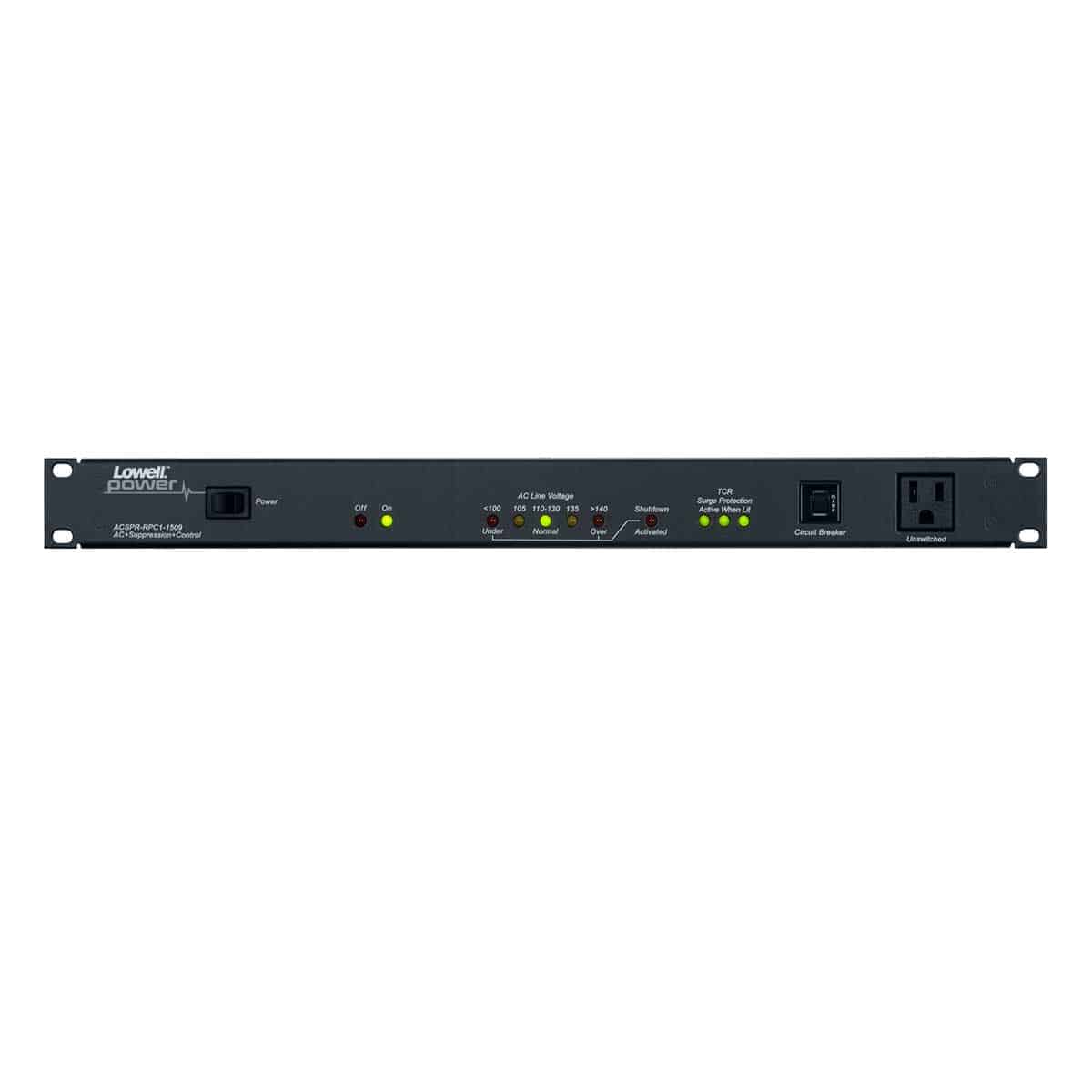 Lowell ACSPR-RPC1-1509 Power Distribution Panel with RPC 15A, front