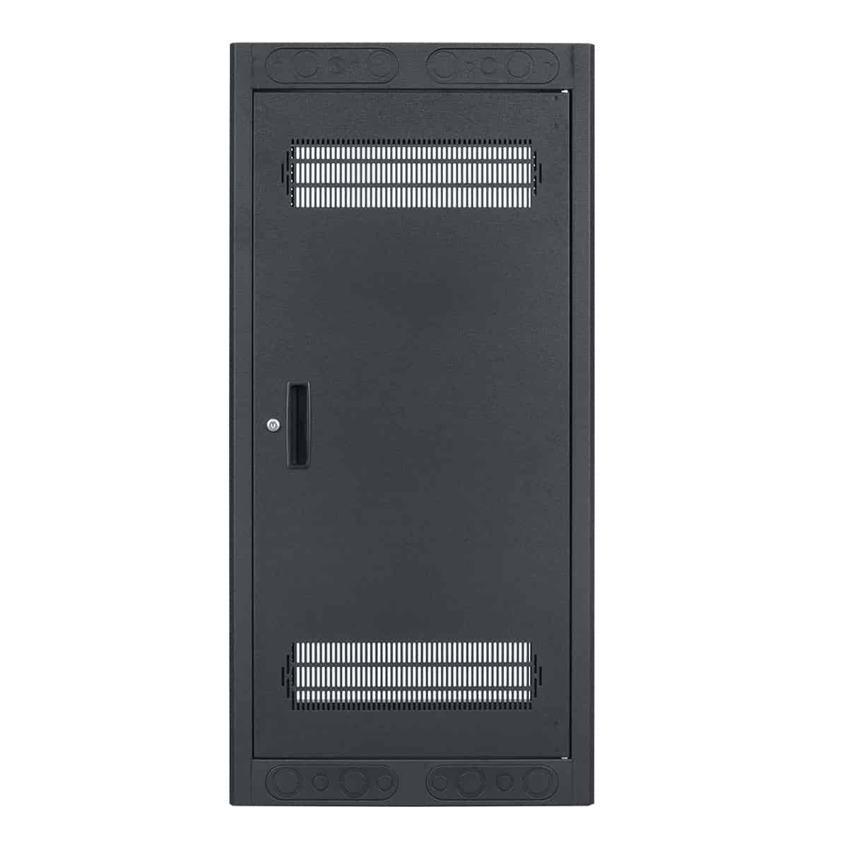 Lowell LER-2422 Enclosed Rack 24U × 22-in Deep, rear door