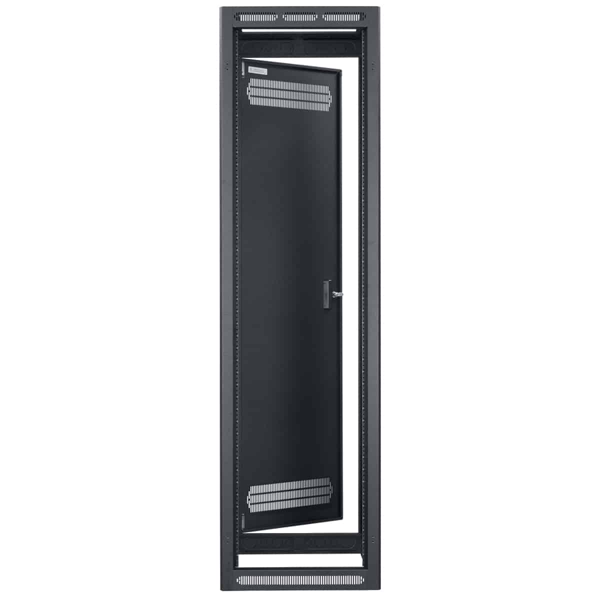 Lowell LER-4432 Enclosed Rack 44U × 32-in Deep, front