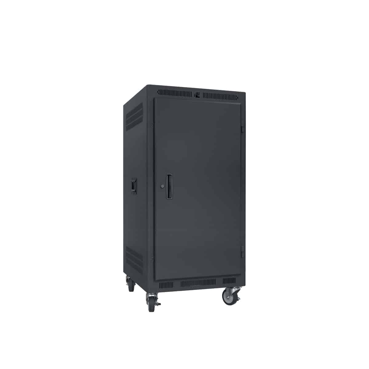 Lowell LPR-2122 Portable Rack 21U x 22-in Deep, solid steel door