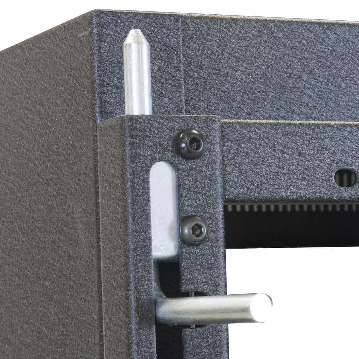 Lowell LWR-1223 Wall-mount Rack 12U × 23-in Deep, closeup