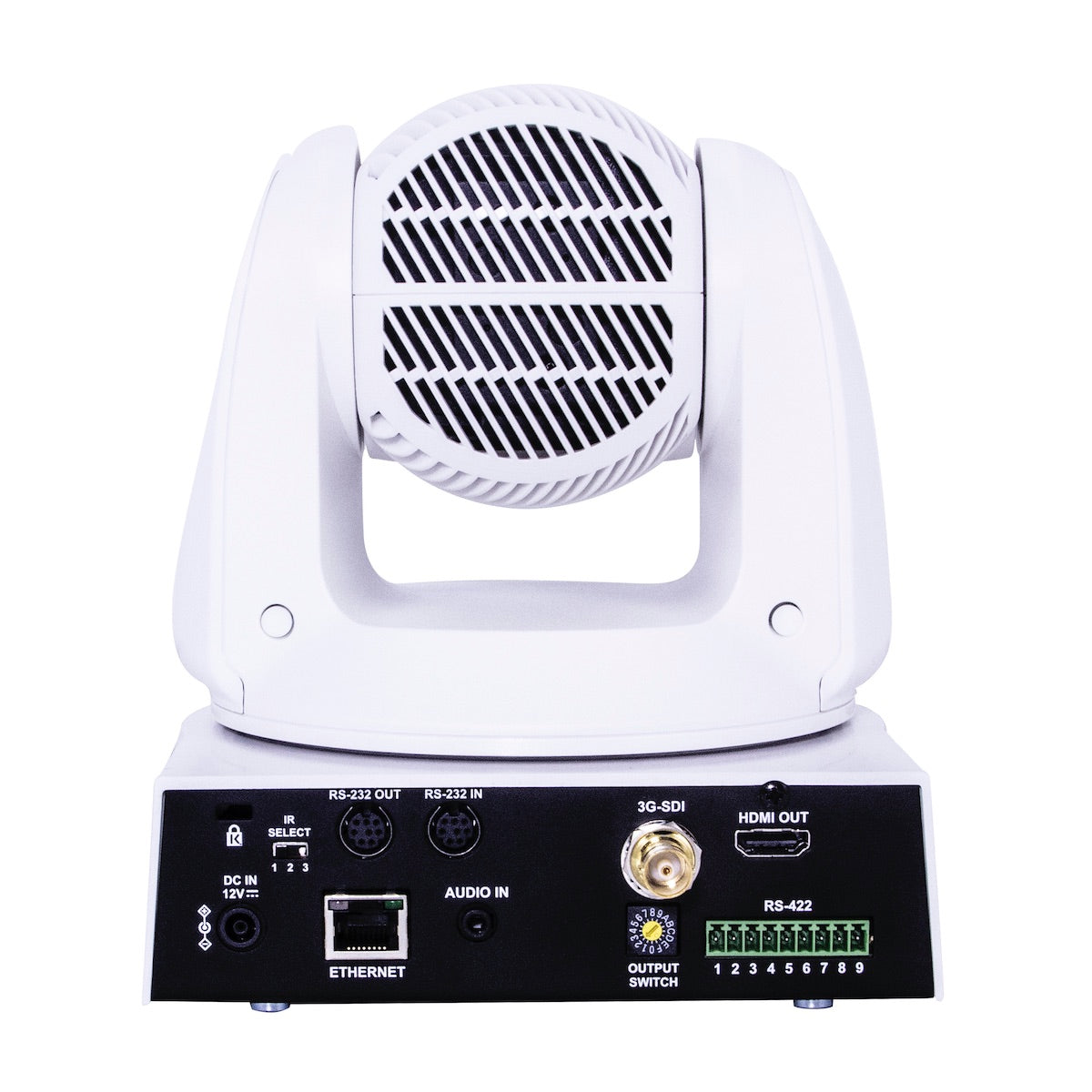 Marshall CV630-IPW - Ultra-HD PTZ Video Camera with 30x Optical Zoom, white, rear