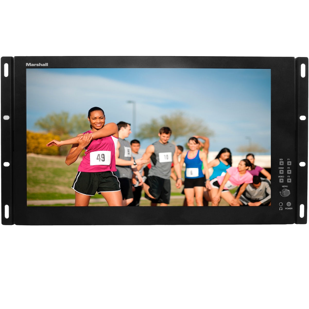 Marshall V-LCD173HR - 17.3" HD Rack Monitor with 3G-SDI & HDMI Inputs, front