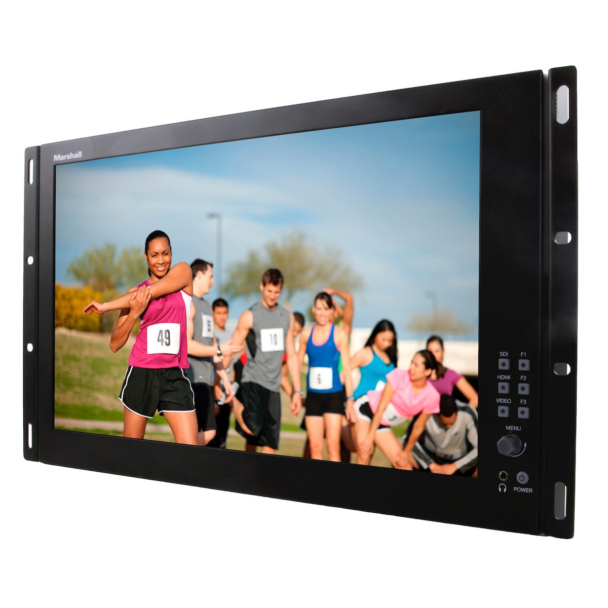 Marshall V-LCD173HR - 17.3" HD Rack Monitor with 3G-SDI & HDMI Inputs, left