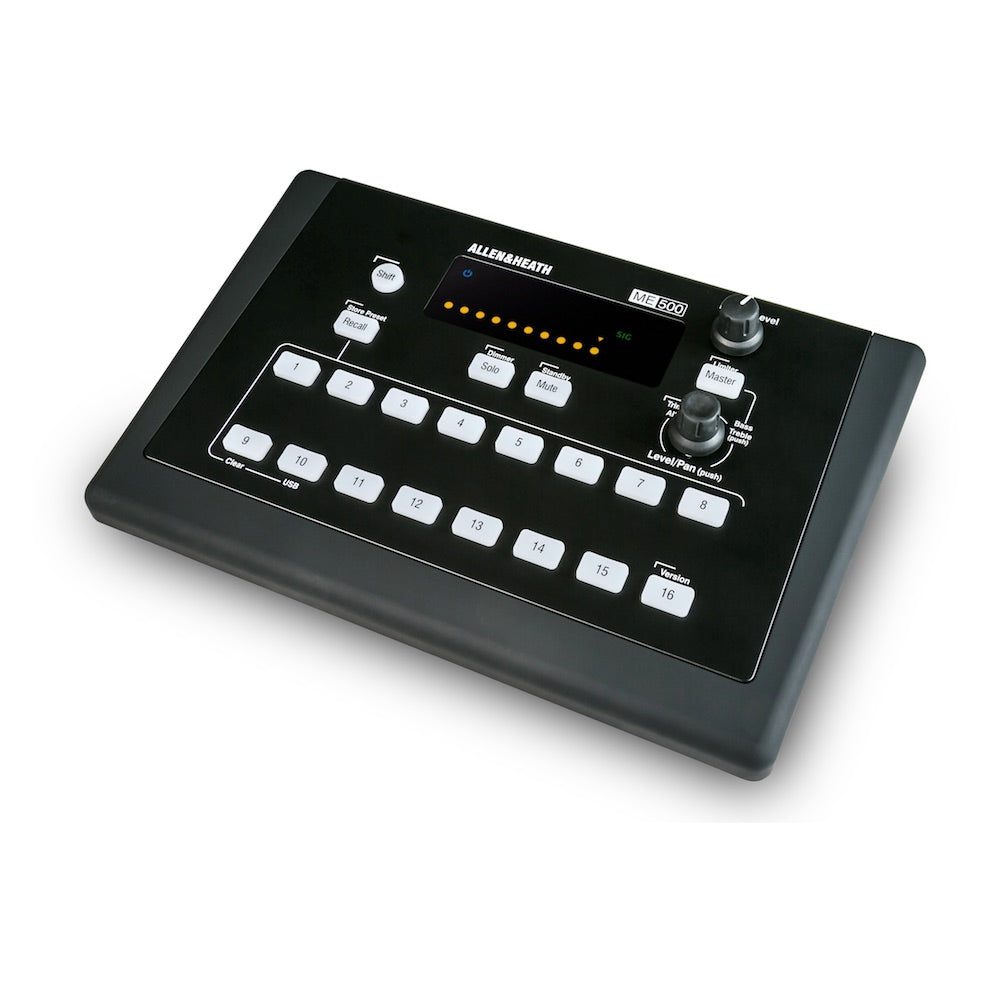 Allen & Heath ME-500 16-Channel Personal Mixer, angle left