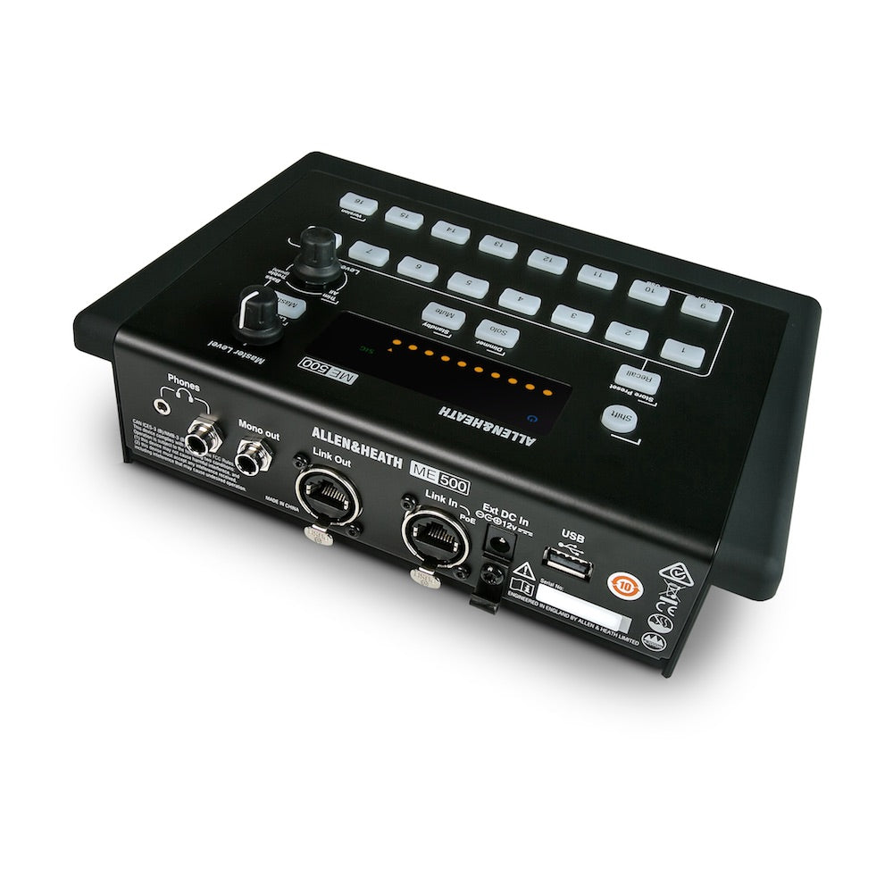 Allen & Heath ME-500 16-Channel Personal Mixer, left rear