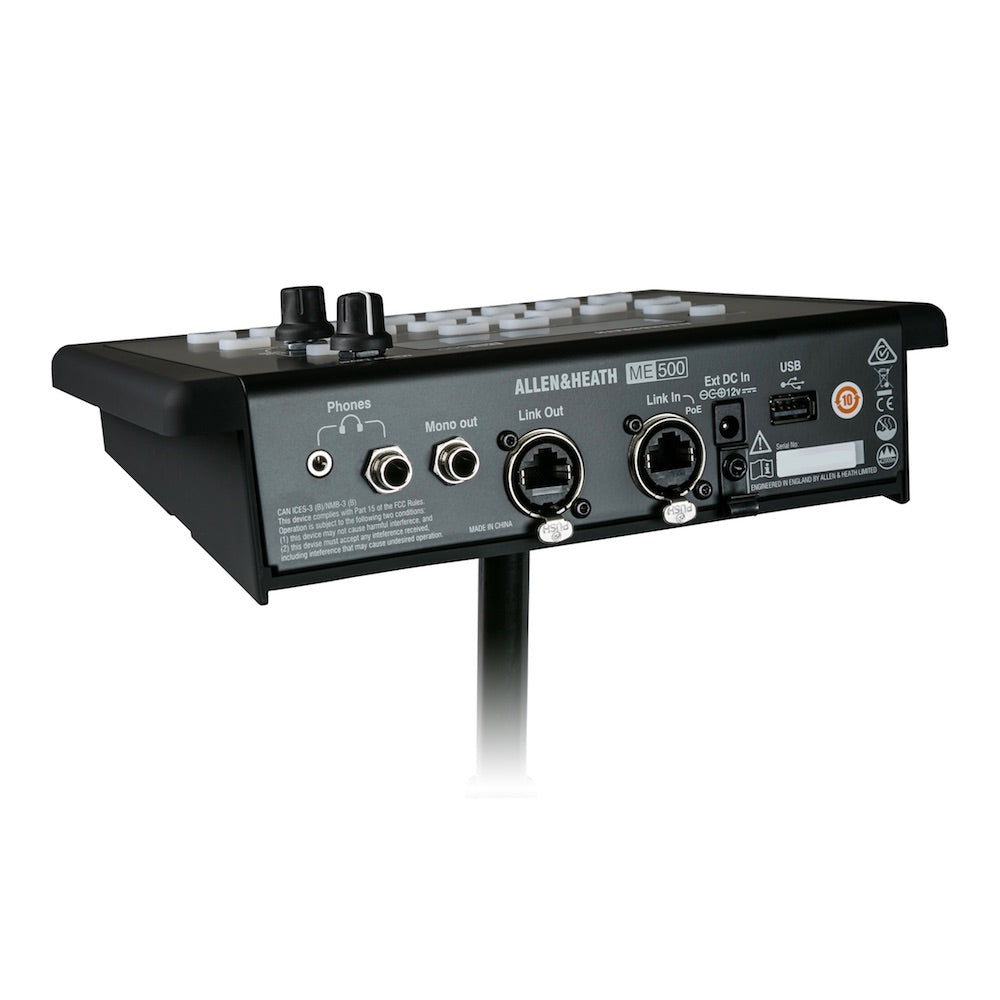 Allen & Heath ME-500 16-Channel Personal Mixer, rear stand
