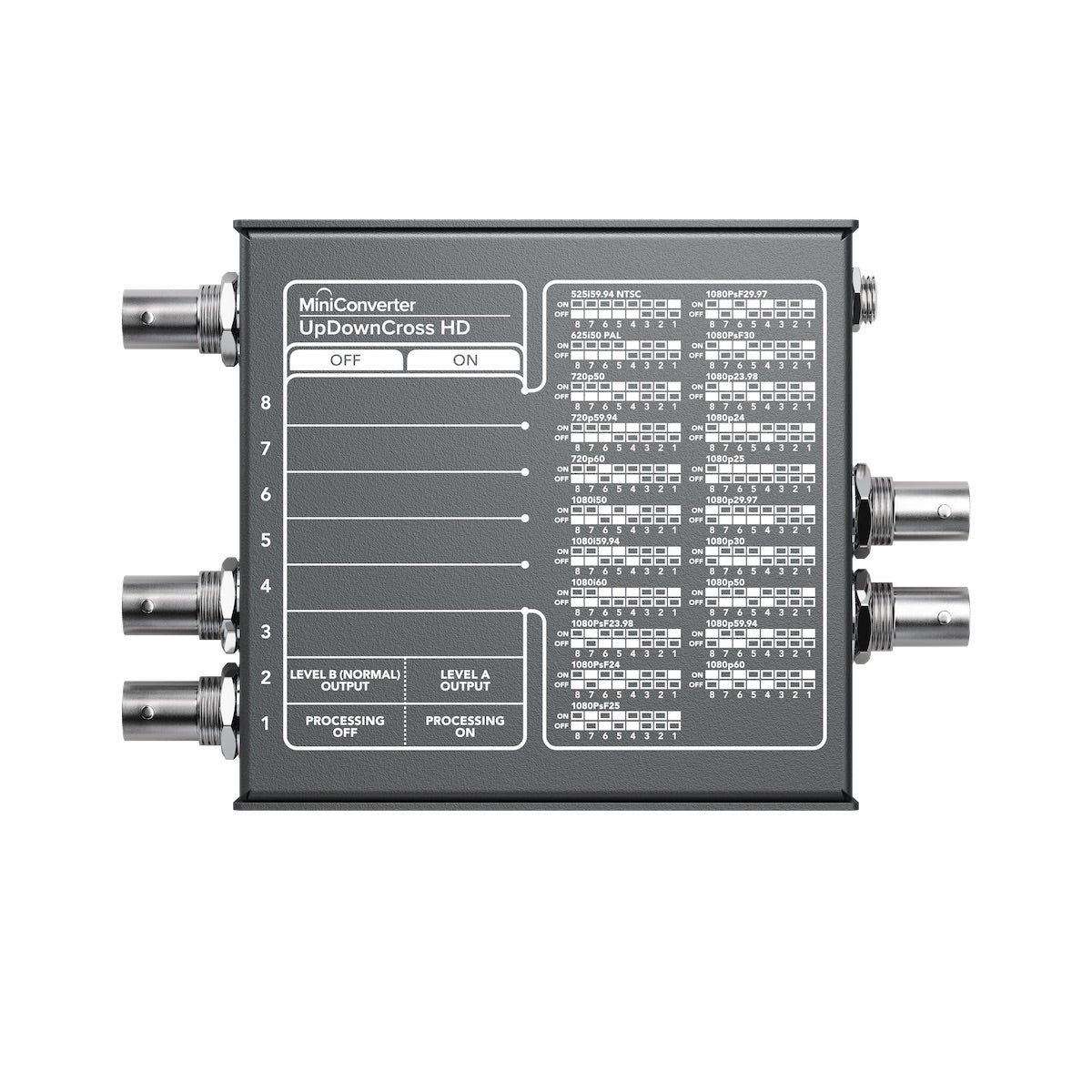 Blackmagic Design Mini Converter UpDownCross HD, back