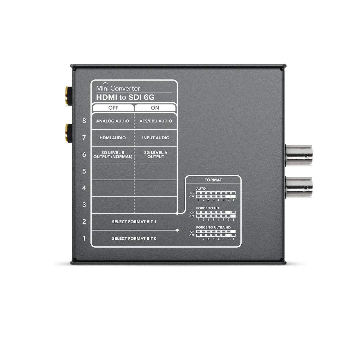 Blackmagic Mini Converter HDMI to SDI 6G, back