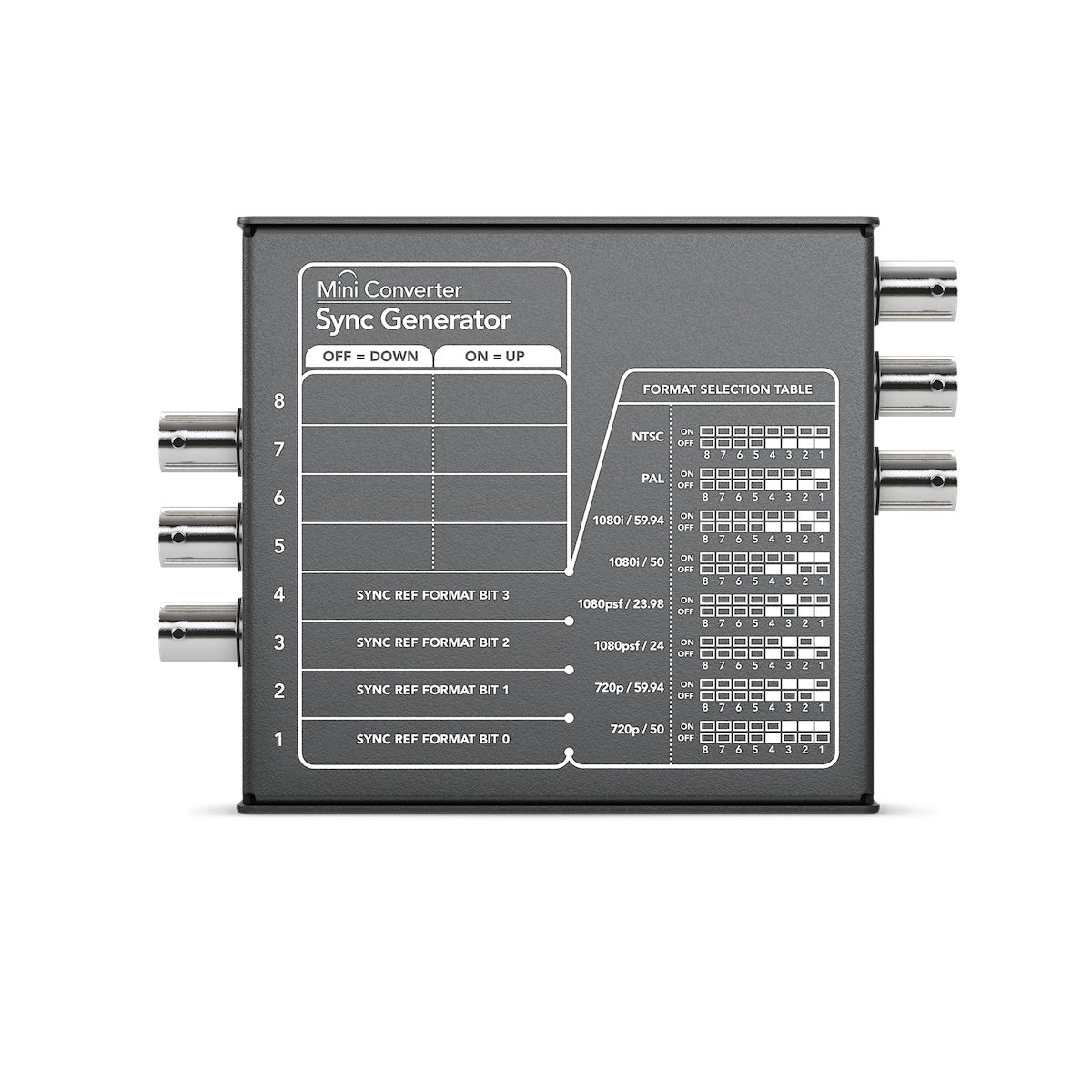 Blackmagic Design Mini Converter Sync Generator, back