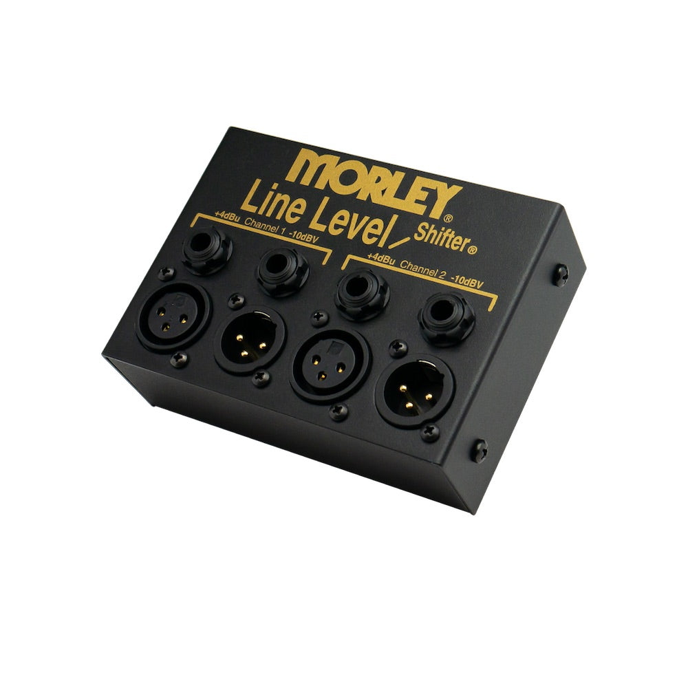 Morley Line Level Shifter - 2-channels with XLR and 1/4-inch Jacks, left side