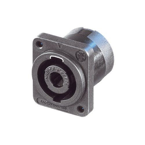 Neutrik NL4MP - 4-pole SPEAKON Male Chassis Connector, Rectangular Flange