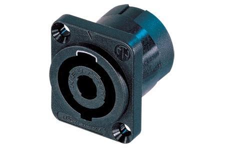 Neutrik NL4MP - 4-pole SPEAKON Male Chassis Connector, Rectangular Flange