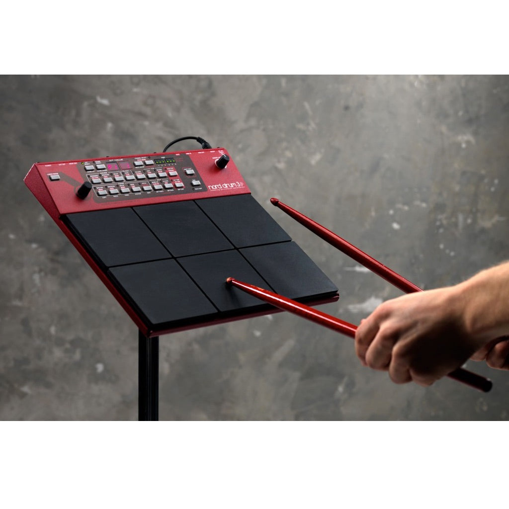 Nord Drum 3P - 6-channel Modeling Percussion Synthesizer being played by a drummer