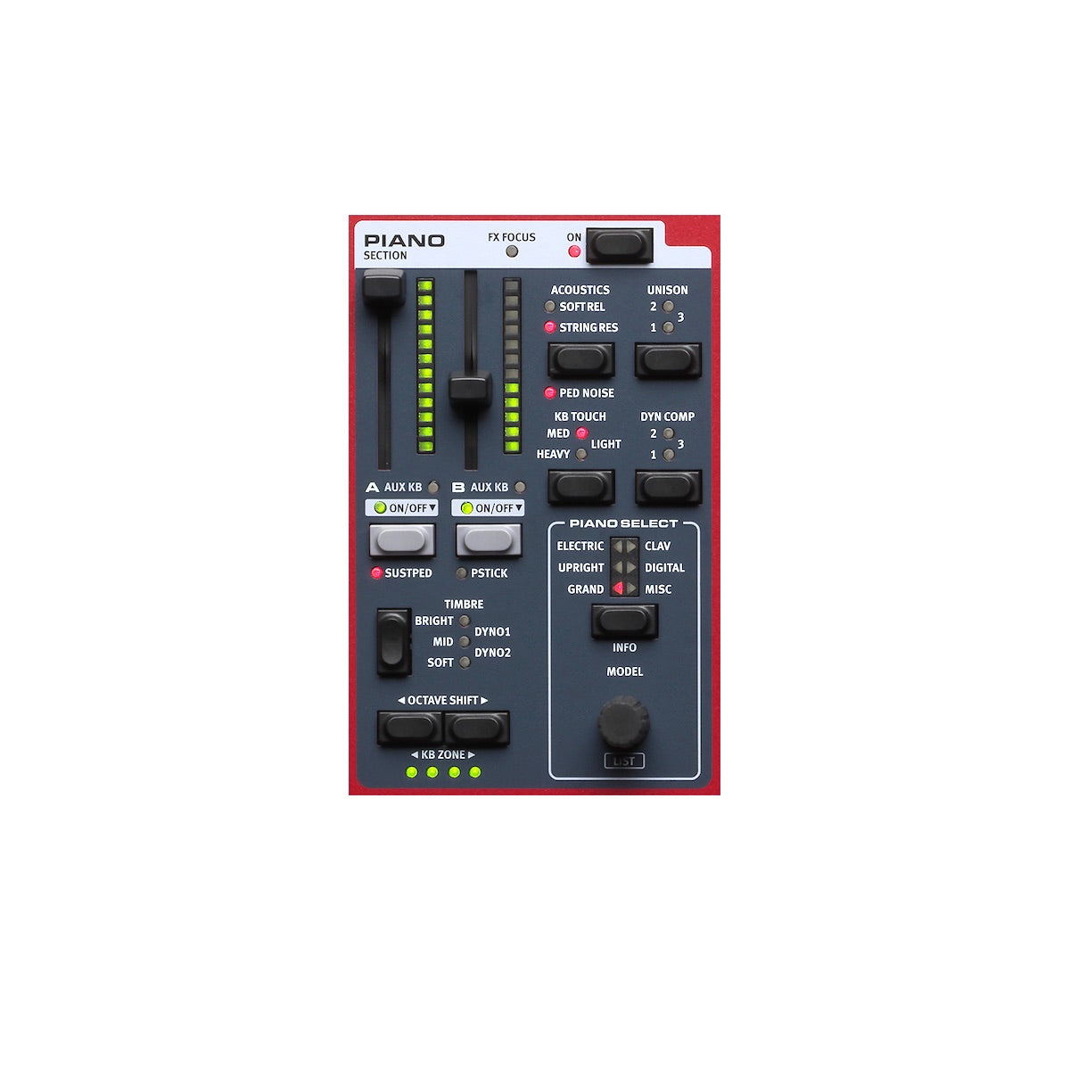 Nord Stage 4 piano section