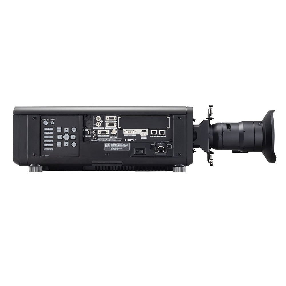 Panasonic ET-DLE020 Ultra Short-Throw Projector Zoom Lens mounted in a PT-RCQ 10 projector, side