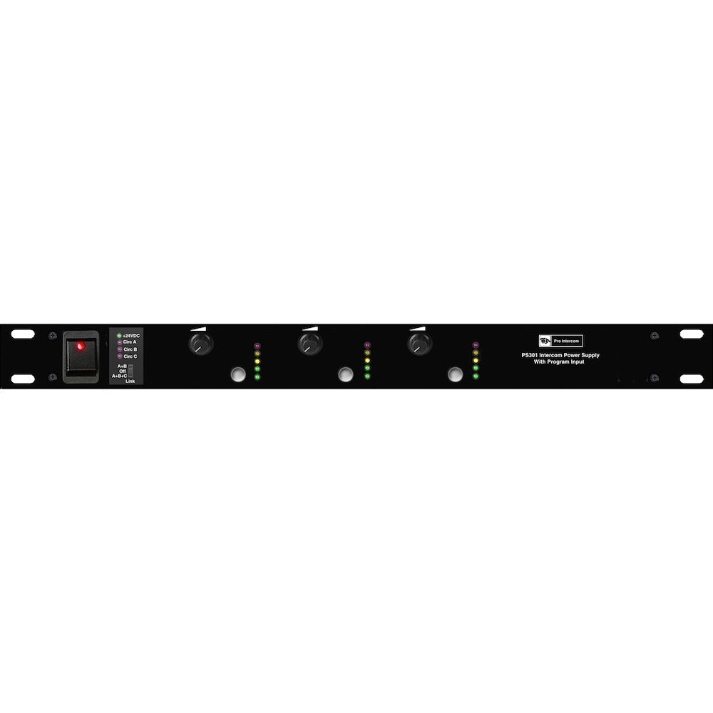 Pro Intercom PS301 - Power Supply, 3-circuit, Program Input